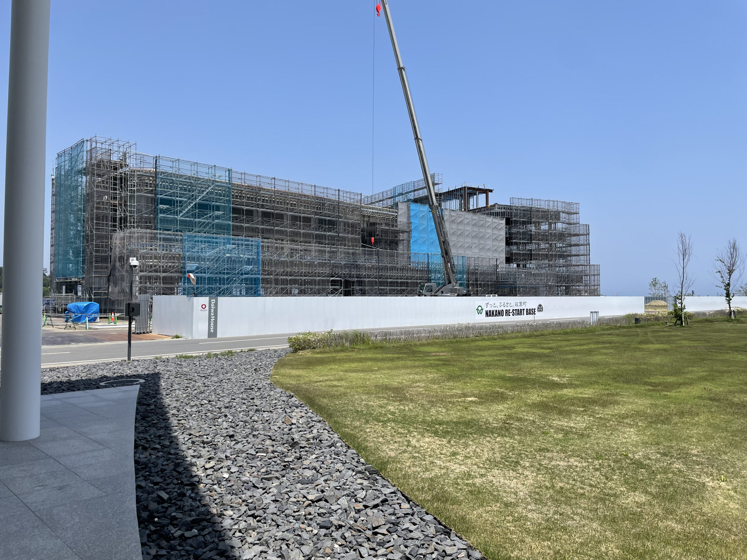 伝承館の隣に建設中のホテル