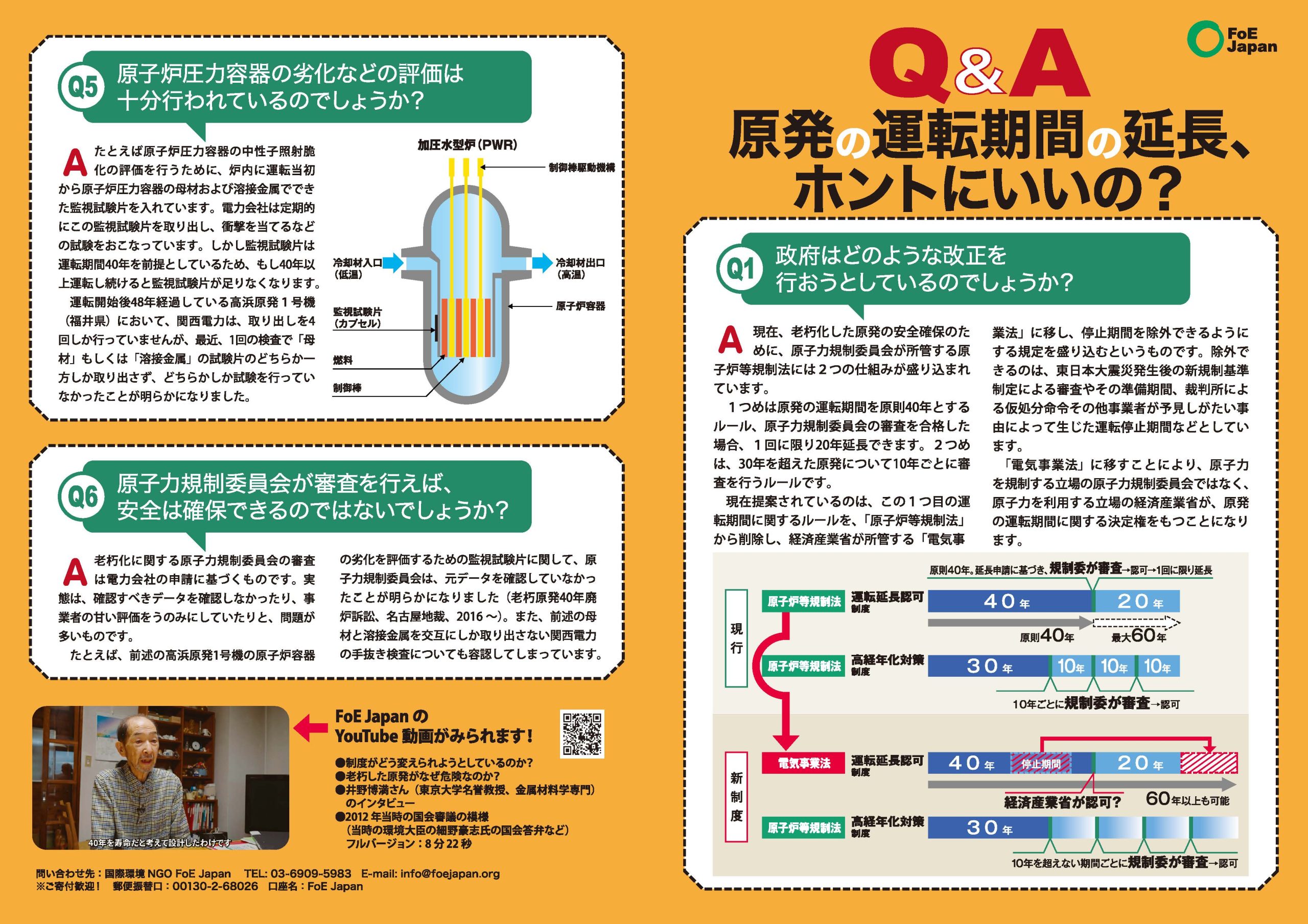 | Q&A 原発の運転期間の延長、ホントにいいの? 古本の太陽 著) 福島第一原発の処理水海洋放出(Ⅱ) 原発の老朽化対策は十分か | Q&A 原発の運転期間の延長、ホントにいいの? 古本の太陽 著) 福島第一原発の処理水海洋放出(Ⅱ) 原発の老朽化対策は十分か